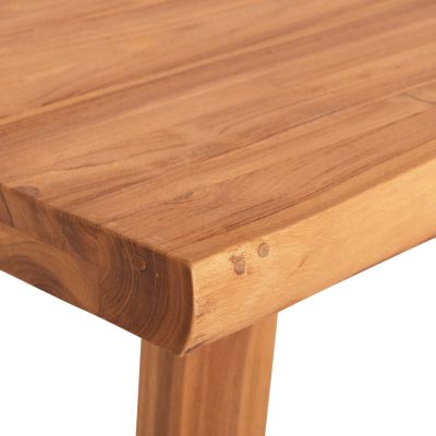 DINING TABLE LEOPOLD HM9933.01 SOLID TEAK WOOD- NATURAL COLOR 200.5x107x76Hcm.