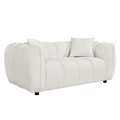 SOFA 2-SEATER LYKKE -ECRU FABRIC 172x89x70Hcm.