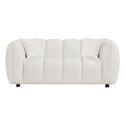 SOFA 2-SEATER LYKKE -ECRU FABRIC 172x89x70Hcm.