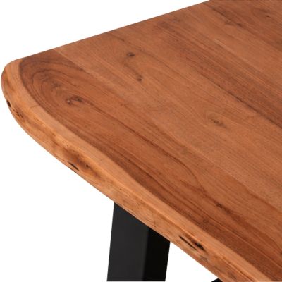 COFFEE TABLE MONTANA HM8166.21 TOP THICKNESS 4cm.ACACIA WOOD IN LIGHT NATURAL COLOR 115x63x40Hcm.