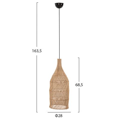 ПАНЕЛ ΗΜ7887 ЕСТЕСТВЕН РАТАН В ЕСТЕСТВЕН ЦВЯТ Φ28x163,5Hcm.