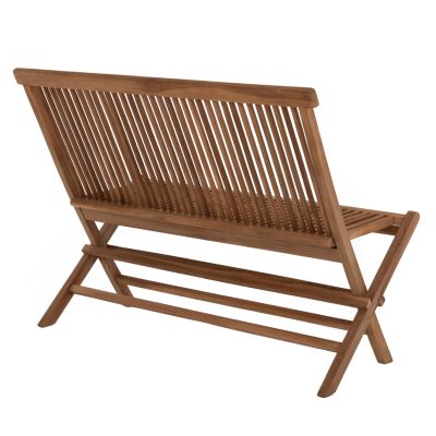 BENCH KENDALL HM9541 FOLDABLE MADE OF TEAK WOOD IN NATURAL COLOR 120x62x89Hcm.