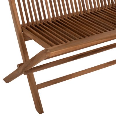 BENCH KENDALL HM9541 FOLDABLE MADE OF TEAK WOOD IN NATURAL COLOR 120x62x89Hcm.