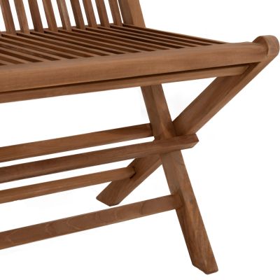 BENCH KENDALL HM9541 FOLDABLE MADE OF TEAK WOOD IN NATURAL COLOR 120x62x89Hcm.