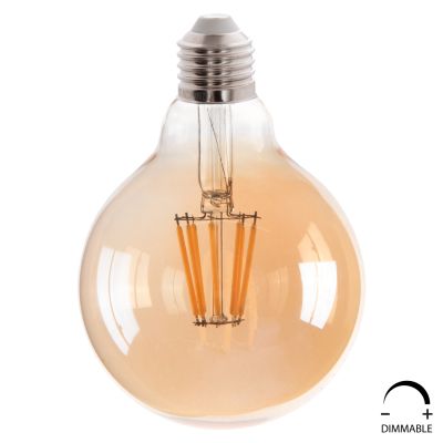 КРУШКА HM4050.02 GLOBO LED С ЖИЧКА 8W E27 3000K ЗЛАТО С ДИМУМ
