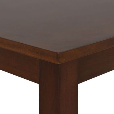 Dining Table TOBIAS Walnut HM0189 120x75x74H with solid frame and mdf top