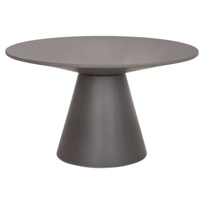 ROUND DINING TABLE RAIKO HM6573.01 GREY FIBER CEMENT Φ130x75Hcm