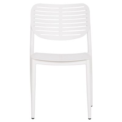 DINING CHAIR HILLIARD HM6645.02 ALUMINUM IN WHITE COLOR 46x54x78Hcm