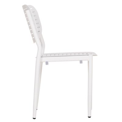 DINING CHAIR HILLIARD HM6645.02 ALUMINUM IN WHITE COLOR 46x54x78Hcm