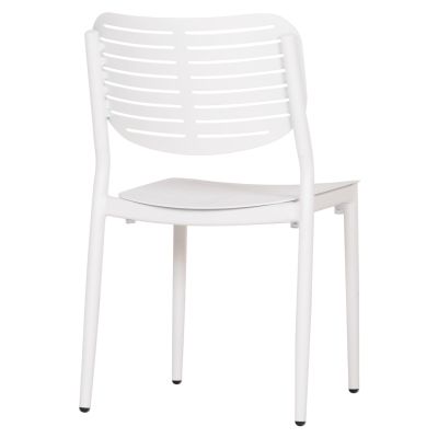 DINING CHAIR HILLIARD HM6645.02 ALUMINUM IN WHITE COLOR 46x54x78Hcm