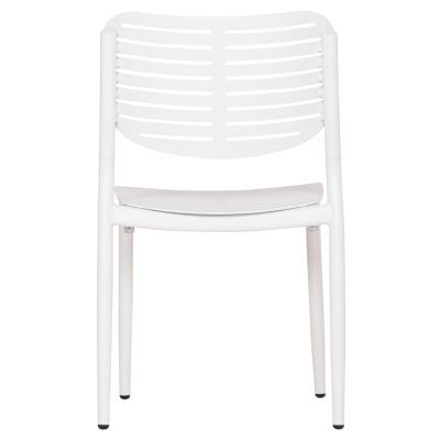 DINING CHAIR HILLIARD HM6645.02 ALUMINUM IN WHITE COLOR 46x54x78Hcm