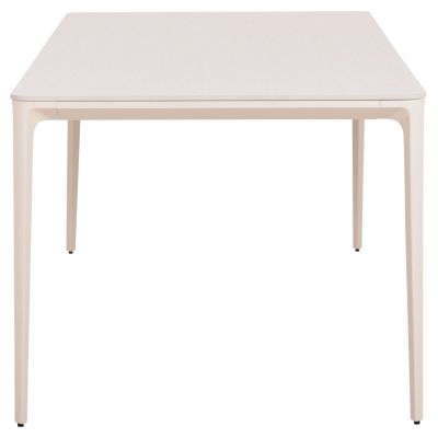 DINING TABLE STAD HM6557.02 BEIGE ALUMINUM FRAME--WHITE SINTERED STONE 180x90x74Hcm.