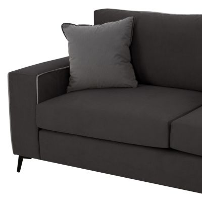 DIVA corner sofa, grey, high leg, 2pcs, right corner