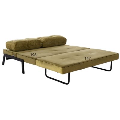 SOFA BED CONSTANCE HM3079.13 VELVET OLIVE GREEN 150x87x79 cm.