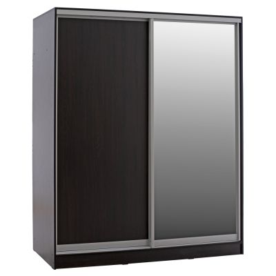 WARDROBE 2-LEAF HM2434.02 ADLER SLIDING DOORS MIRROR WENGE 160x60x210H