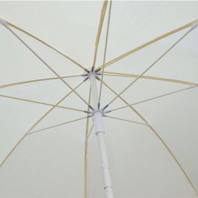 Umbrella for the beach Fiberglass Rays 2m HM6015.01 White