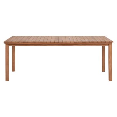 DINING TABLE RECTANGULAR FINTO HM6616 TEAK WOOD--NATURAL COLOR 200x100x75Hcm.