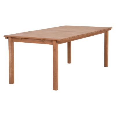 DINING TABLE RECTANGULAR FINTO HM6616 TEAK WOOD--NATURAL COLOR 200x100x75Hcm.