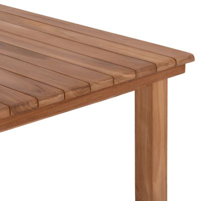 DINING TABLE RECTANGULAR FINTO HM6616 TEAK WOOD--NATURAL COLOR 200x100x75Hcm.