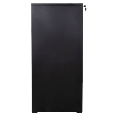 OFFICE FILING CABINET (4) SIDER HM6637.01 BLACK METAL 45.5x62x134Hcm.