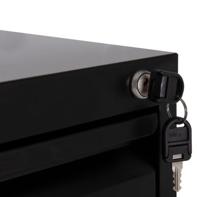 OFFICE FILING CABINET (4) SIDER HM6637.01 BLACK METAL 45.5x62x134Hcm.