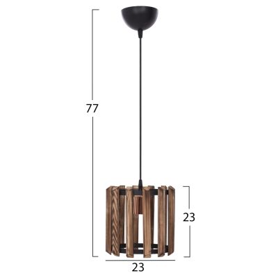 ВИСУЛКА ЗА ТАВАН ЦИЛИНДРИЧНА МЕТАЛ И ДЪРВО Φ23x77Hcm.HM7704.01