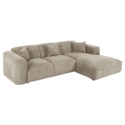 CORNER SOFA BRICKEN HM3275.01R BEIGE FABRIC 110-282x98-160x72Hcm.