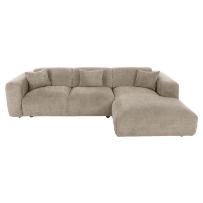 CORNER SOFA BRICKEN HM3275.01R BEIGE FABRIC 110-282x98-160x72Hcm.