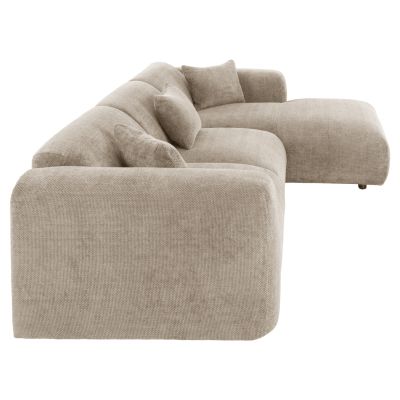 CORNER SOFA BRICKEN HM3275.01R BEIGE FABRIC 110-282x98-160x72Hcm.