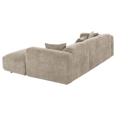 CORNER SOFA BRICKEN HM3275.01R BEIGE FABRIC 110-282x98-160x72Hcm.