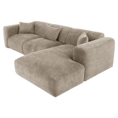 CORNER SOFA BRICKEN HM3275.01R BEIGE FABRIC 110-282x98-160x72Hcm.