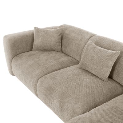 CORNER SOFA BRICKEN HM3275.01R BEIGE FABRIC 110-282x98-160x72Hcm.