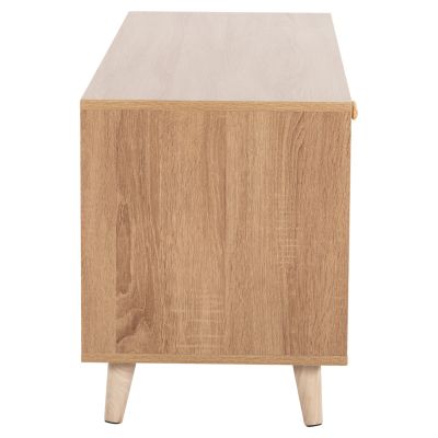 TV CABINET RILLION HM9879 MELAMINE IN SONAMA COLOR 120x40x51Hcm.