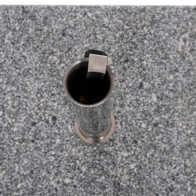 GRANITE UMBRELLA BASE 60KG WITH HANDLE & WHEELS HM6565--TUBE DIAMETER Φ58