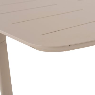 DINING TABLE EXTENDABLE SYMPO HM6415.05 BEIGE ALUMINUM 220-300x100x75Hcm.