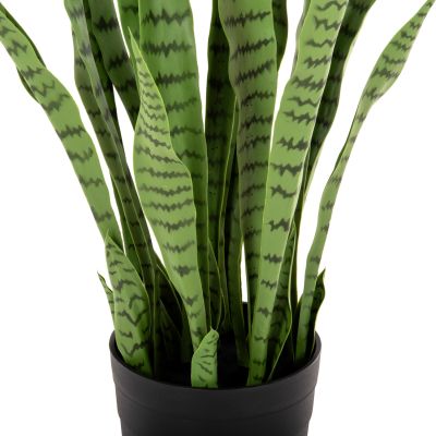 DECORATIVE SYNTHETIC PLANT ΗΜ7995 SANSEVIERIA IN GREEN 90Hcm.