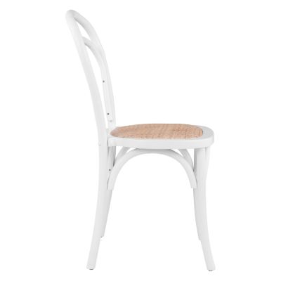 Дървен стол Vienna - бял цвят