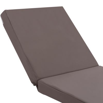 Sunbed Pillow Polyester Sifnos Grey HM11235.10P 198(119+1+78)x70x10cm