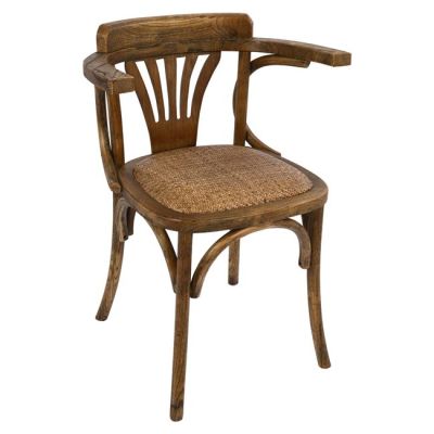 Wooden chair Vienna Type Antique natural HM0180.01 with mat 58,5x49,5x77 cm