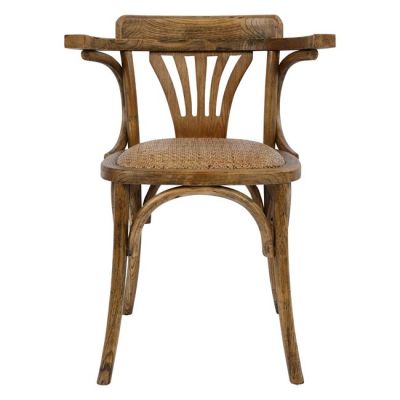 Wooden chair Vienna Type Antique natural HM0180.01 with mat 58,5x49,5x77 cm