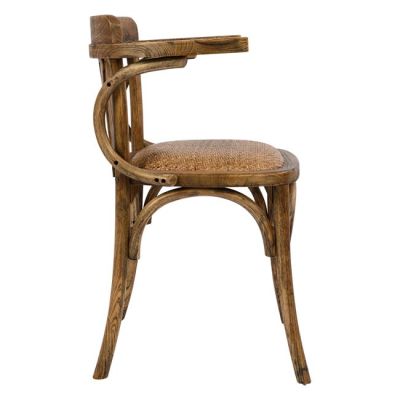 Wooden chair Vienna Type Antique natural HM0180.01 with mat 58,5x49,5x77 cm