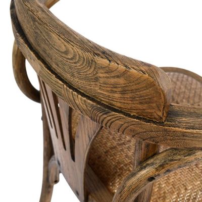 Wooden chair Vienna Type Antique natural HM0180.01 with mat 58,5x49,5x77 cm