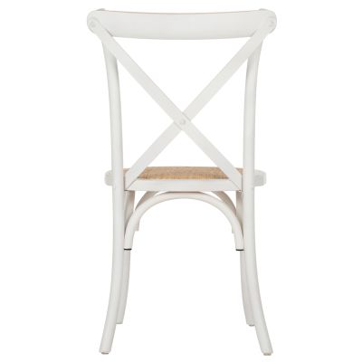 Chair Owen Stackable Wooden from Beech wood White Wash Color with crossed back HM8575.04 45x55,5x90 cm