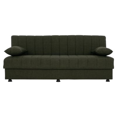 Hm3239.05 ANDRI three-seater sofa-bed, cypress green fabric