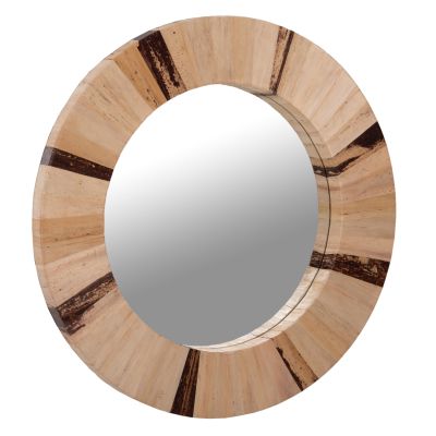 ОГЛЕДАЛО PALM-ЕСТЕСТВЕН ЦВЯТ- Φ60x4см.