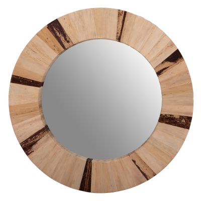 ОГЛЕДАЛО PALM-ЕСТЕСТВЕН ЦВЯТ- Φ60x4см.