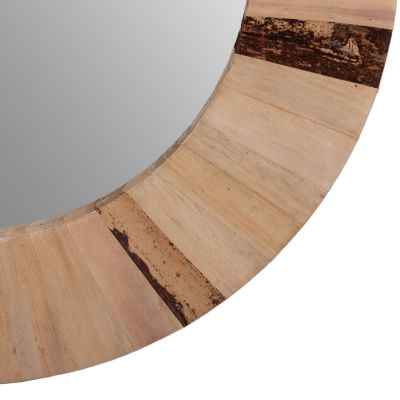 ОГЛЕДАЛО PALM-ЕСТЕСТВЕН ЦВЯТ- Φ60x4см.