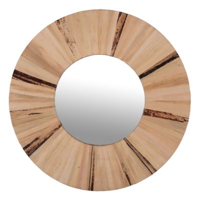 ОГЛЕДАЛО PALM-ЕСТЕСТВЕН ЦВЯТ- Φ80x4см.