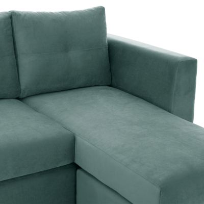 ΡONZA corner sofa, mint, high leg, 2pcs, reversible