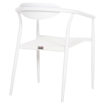 ARMCHAIR SERLY HM6052.01 WHITE ALUMINUM-WHITE TEXTILENE 56x61x74,5Hcm.